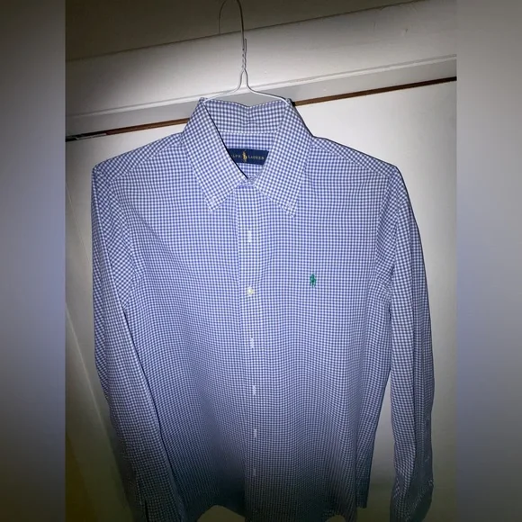 PRE- Loves - Like NEW
Polo by Ralph Lauren Men's Blue Checkered Shirt size SMALL - Picture 3 of 6